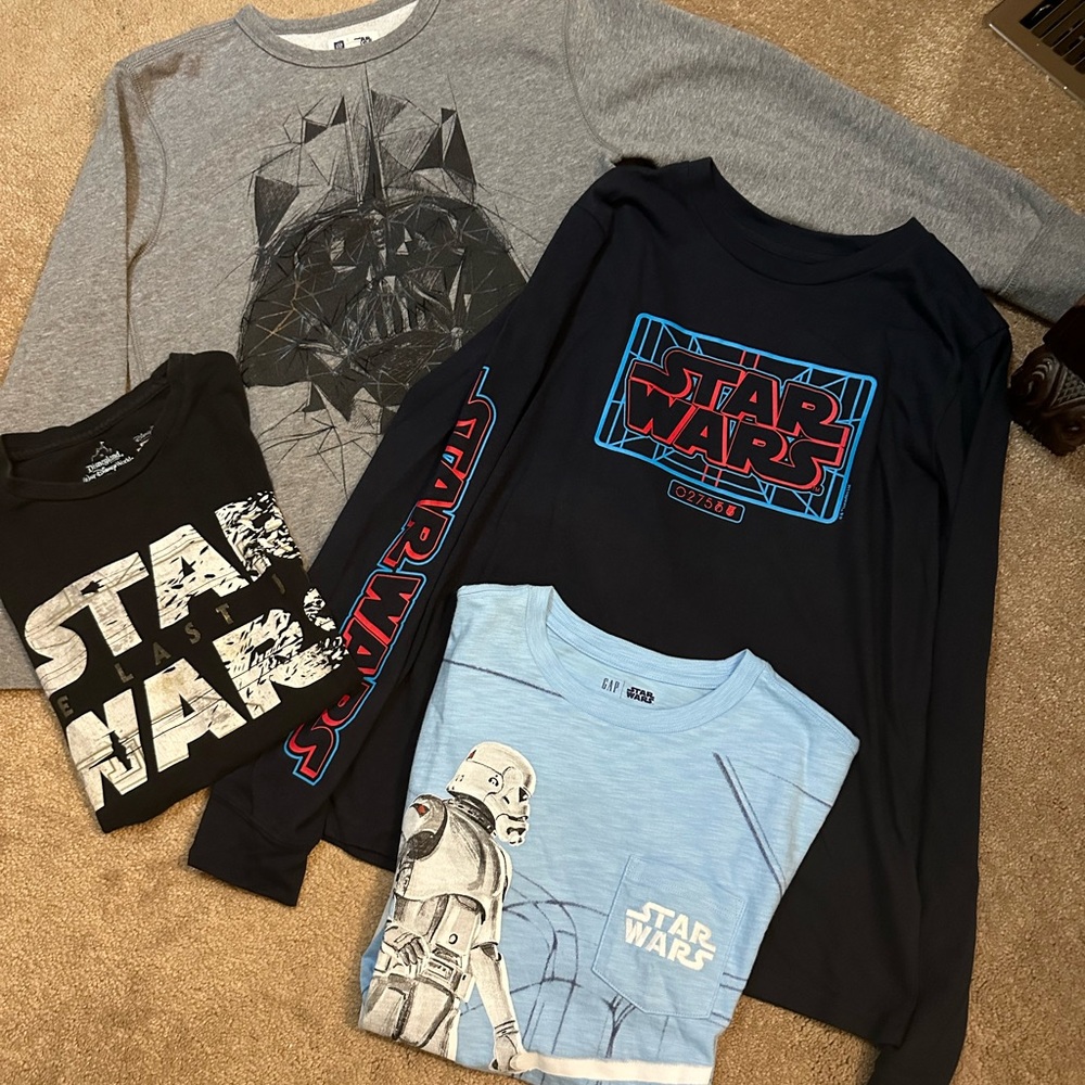 Gap, Abercrombie, Disney Star Wars Lot of shirts. Size XXL